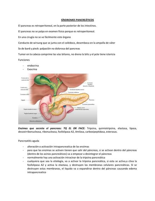 Síndromes Pancreáticos 