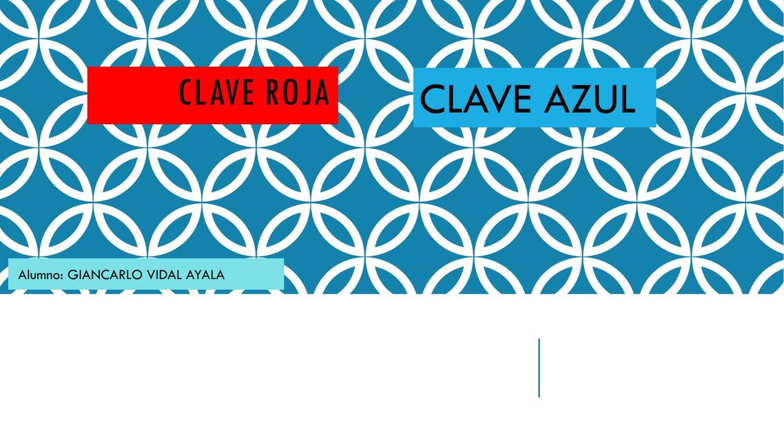 Clave Roja Clave Azul