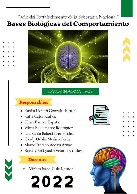 Bases Biológicas del Comportamiento 