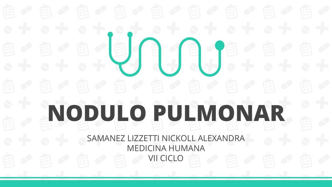 Nódulo Pulmonar 