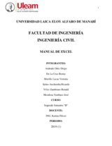 MANUAL DE MICROSOFT  EXCEL 