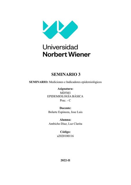 Seminario 3 Epidemiologia Básica Abicho