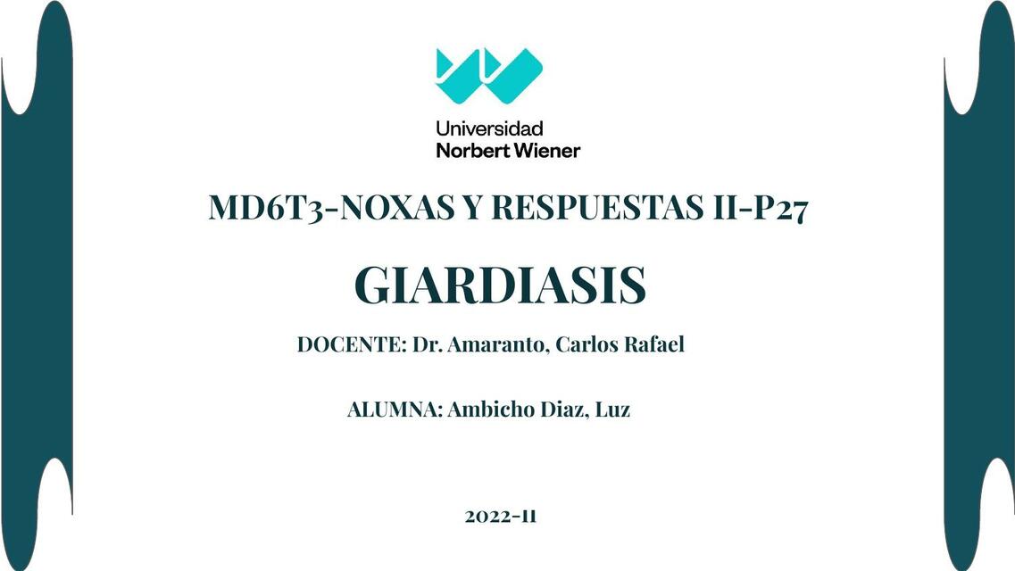 Practica 1 Giardiasis