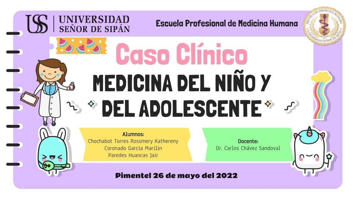 CASO CLÍNICO 01 PEDIATRÍA