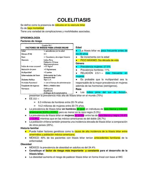 COLELITIASIS