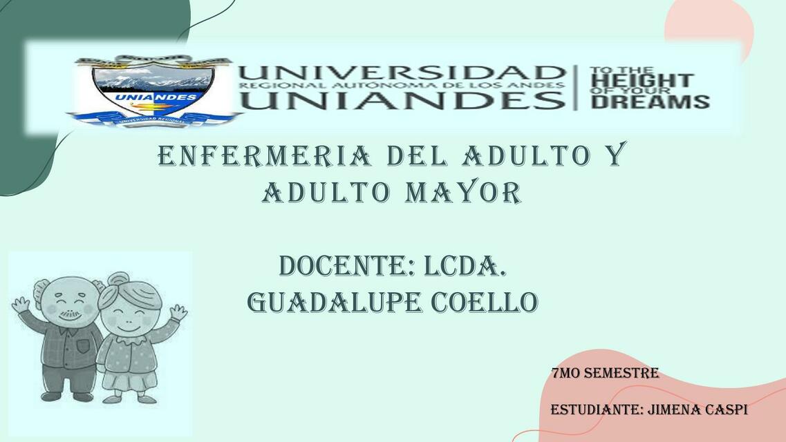 Enfermería del Adulto Mayor 