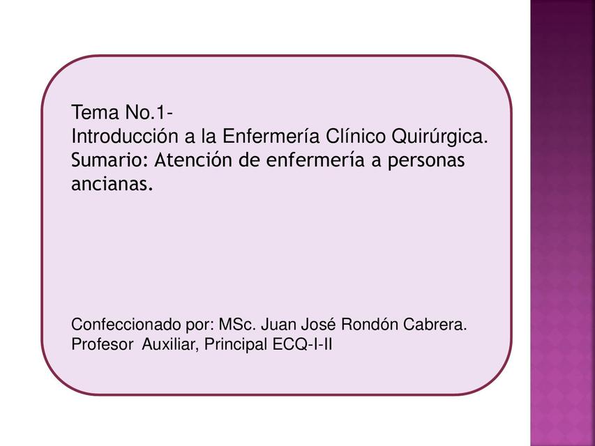 Atención de enfermería a personas ancianas