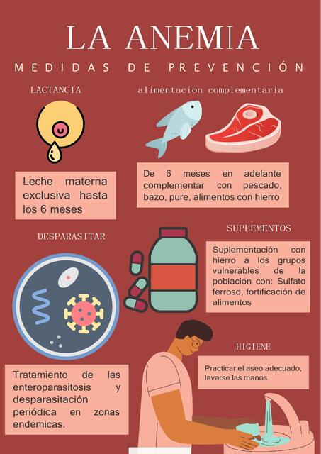 La anemia: Medidas de prevención 