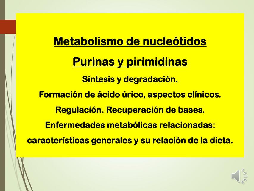 Metabolismo de Nucleótidos