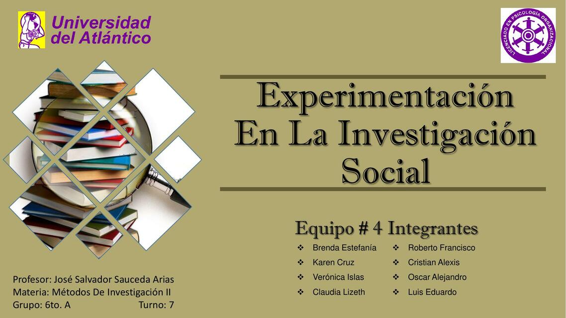 Experimentaci N En La Investigaci N Social Sofia Acosta Udocz