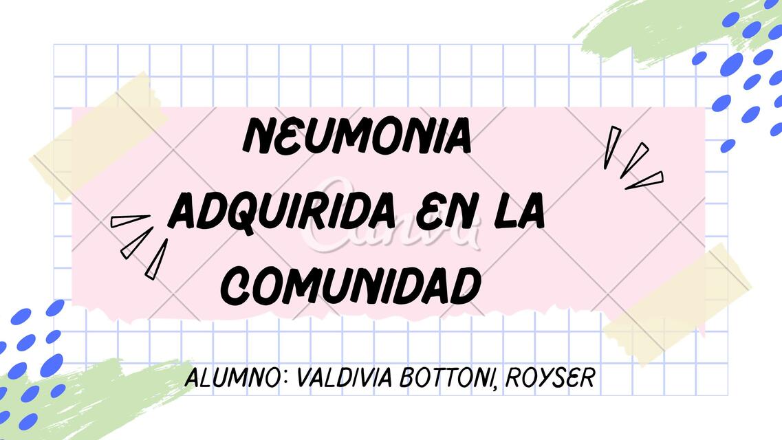 Neumonía Adquirida en la Comunidad 