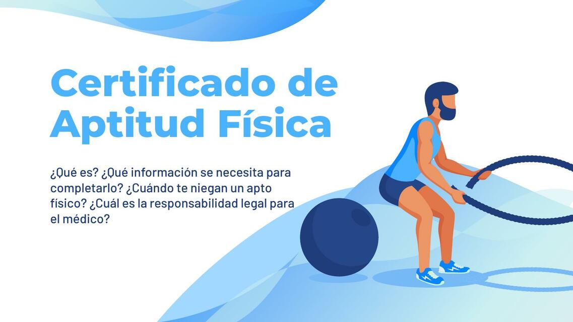 Certificado de Aptitud Fisica