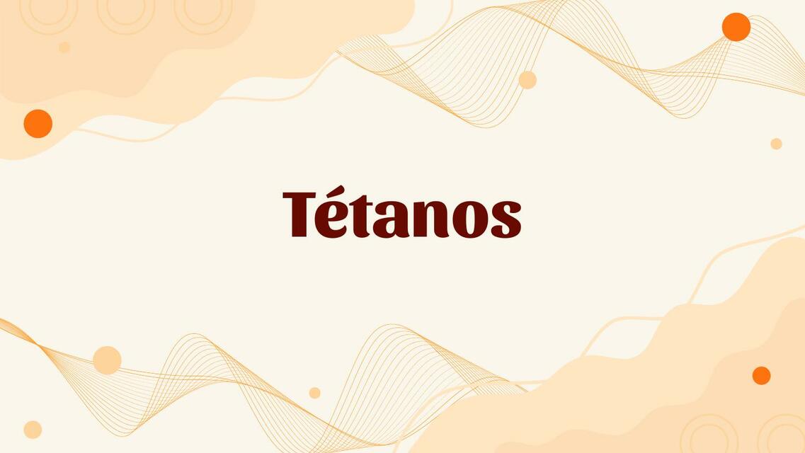 Tétanos