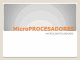 Microprocesadores