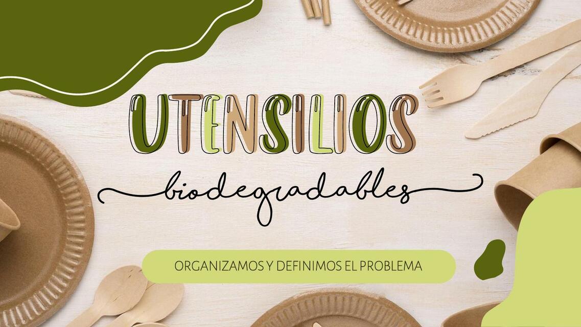 Utensilios biodegradables