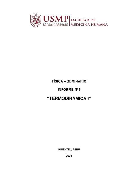 Física- Seminario Informe Termodinámica 