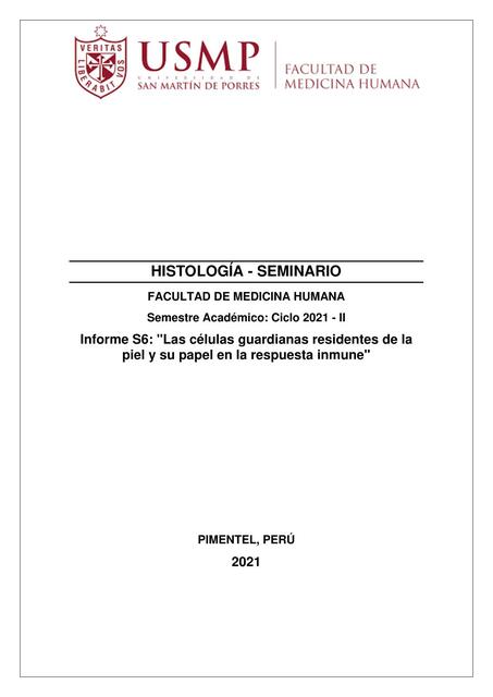 Las células guardianas residentes de la piel y su papel en la respuesta inmune