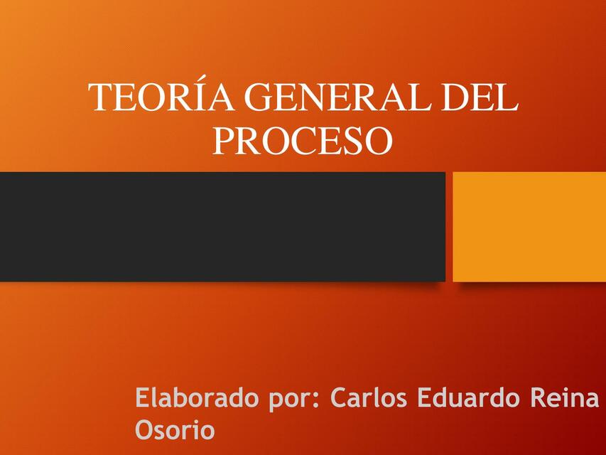 TEORÌA GENERAL DEL PROCESO | uDocz