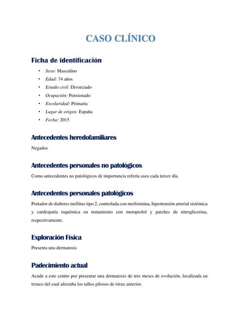 Caso Clínico Pediculosis 