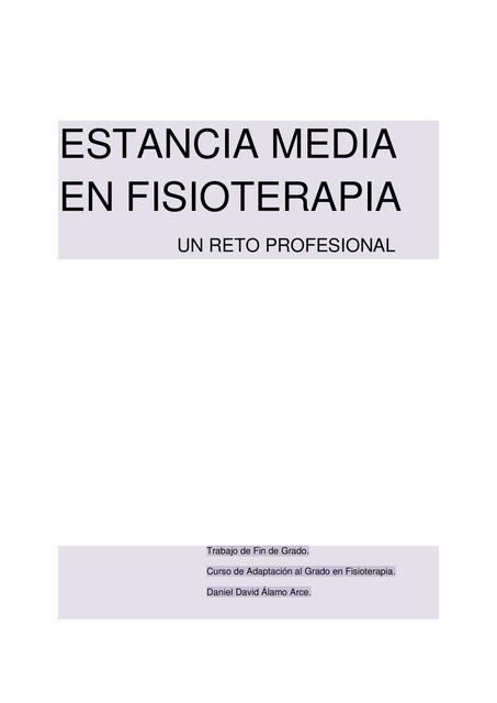 Estancia Media en Fisioterapia