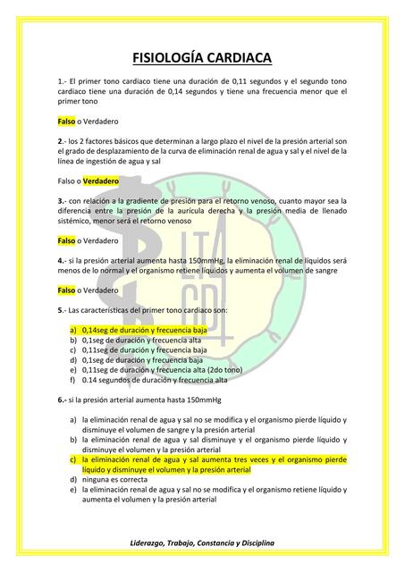 Fisiología Cardiaca 