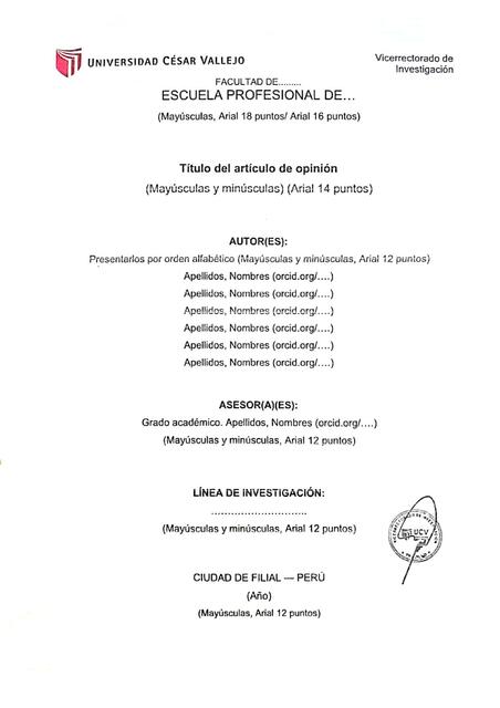 Guía de Artículo de Opinión