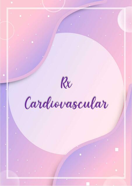 Rx Cardiovascular 