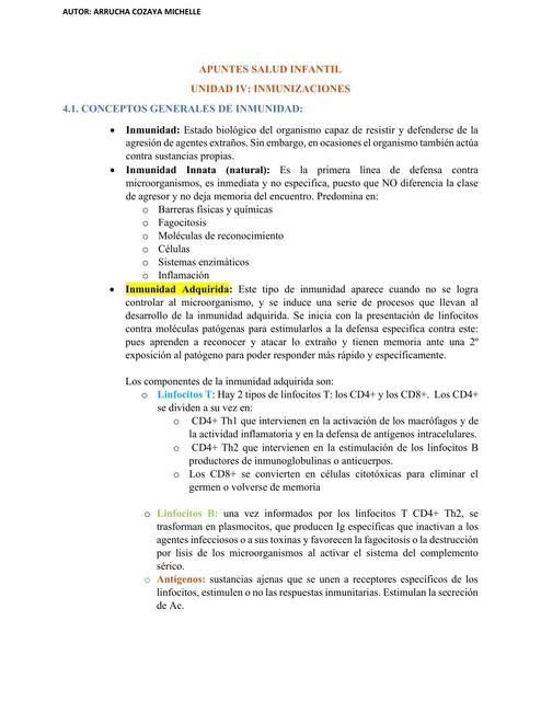  Inmunizaciones en el niño sano