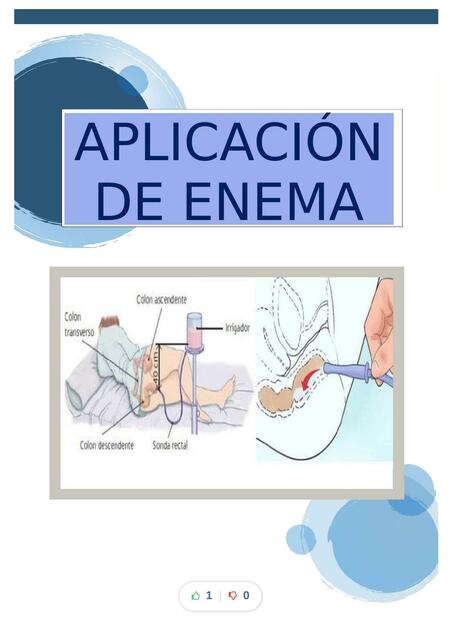 Aplicación De Enema | TextosMedicina | UDocz