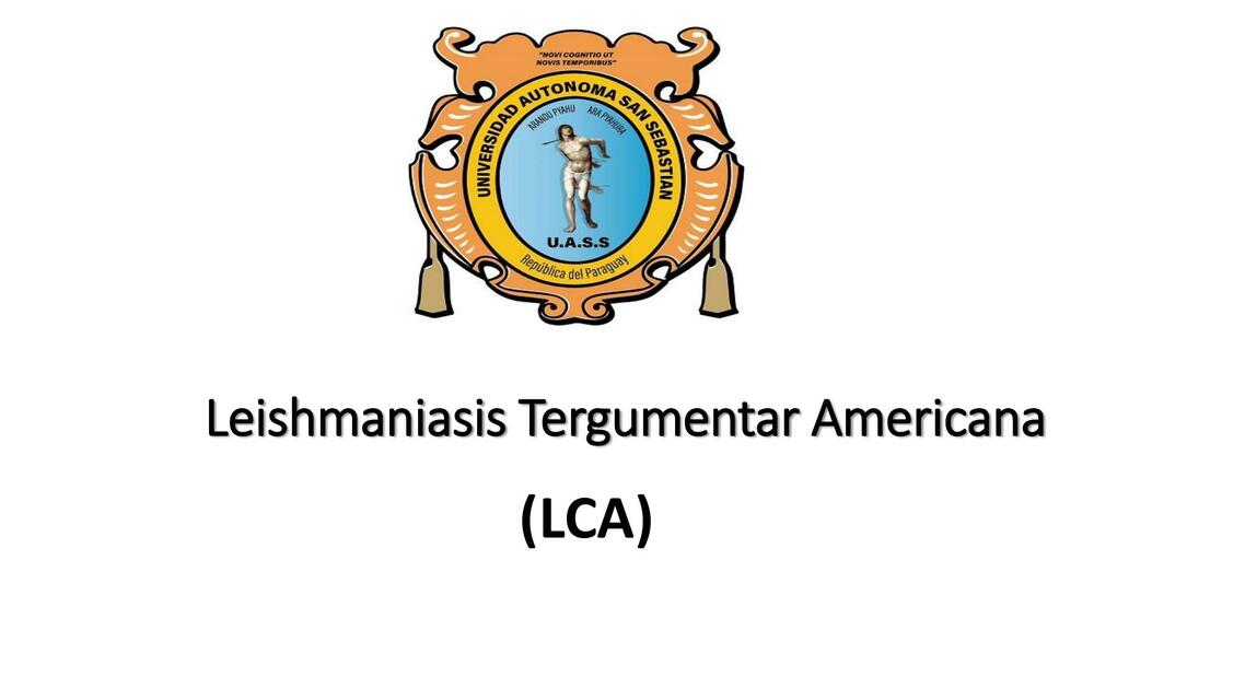 Leishmaniasis Tergumentar Americana