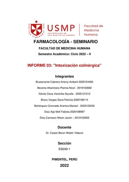 Informe 03 Farmacología Sem 30