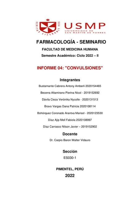 Informe 04 Farmacología Sem