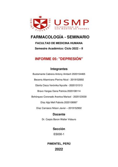 Informe 05 Farmacología Sem 30