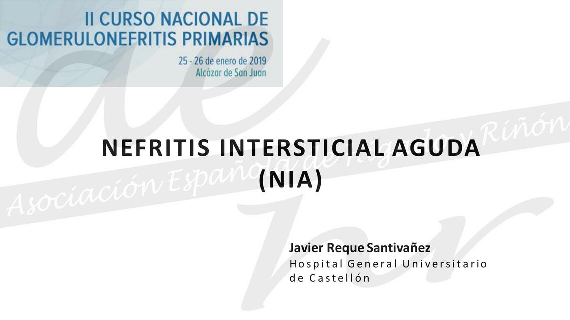 Nefritis Intersticial Aguda