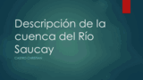 Hidrología, Descripción de la cuenca del Río Saucay