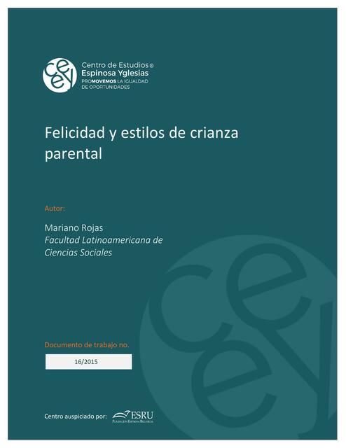 Felicidad y Estilos de Crianza Parental