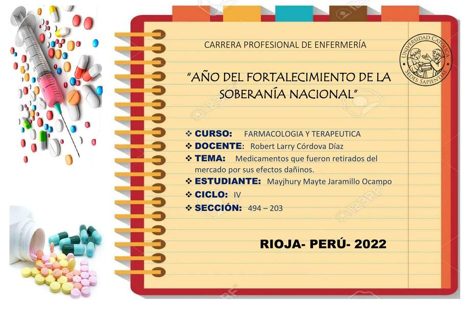 Medicamentos que fueron retirados del mercado