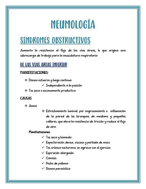 Síndromes de Neumología 