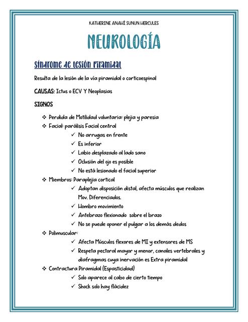 Síndromes neurología