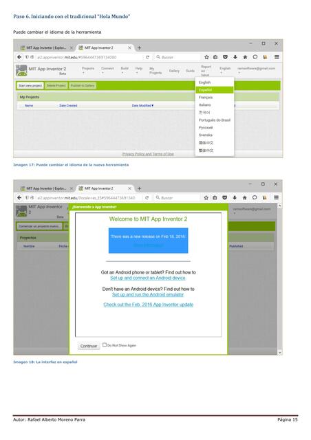 Aplicaciones con app inventor