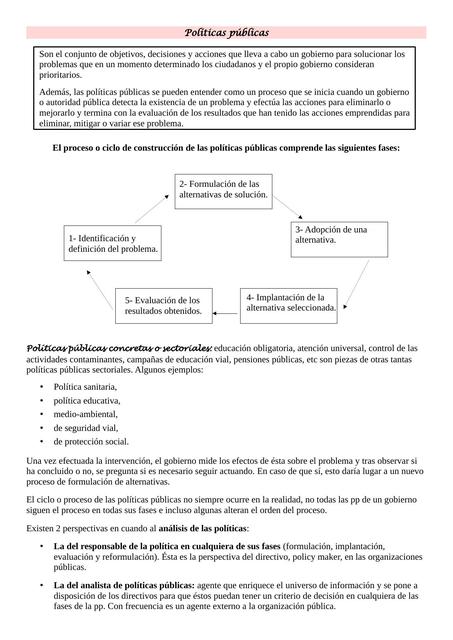 políticas públicas