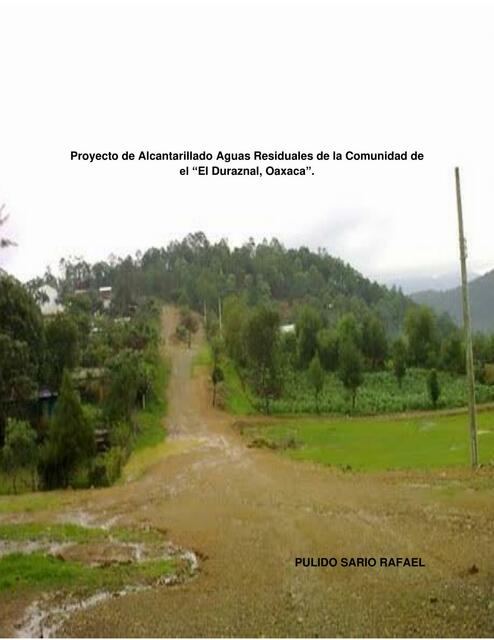 MEMORIA DESCRIPTIVA PROYECTO ALCANTARILLADO