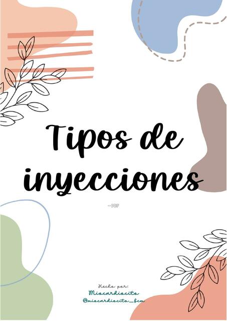 Tipos de Inyecciones - PDF