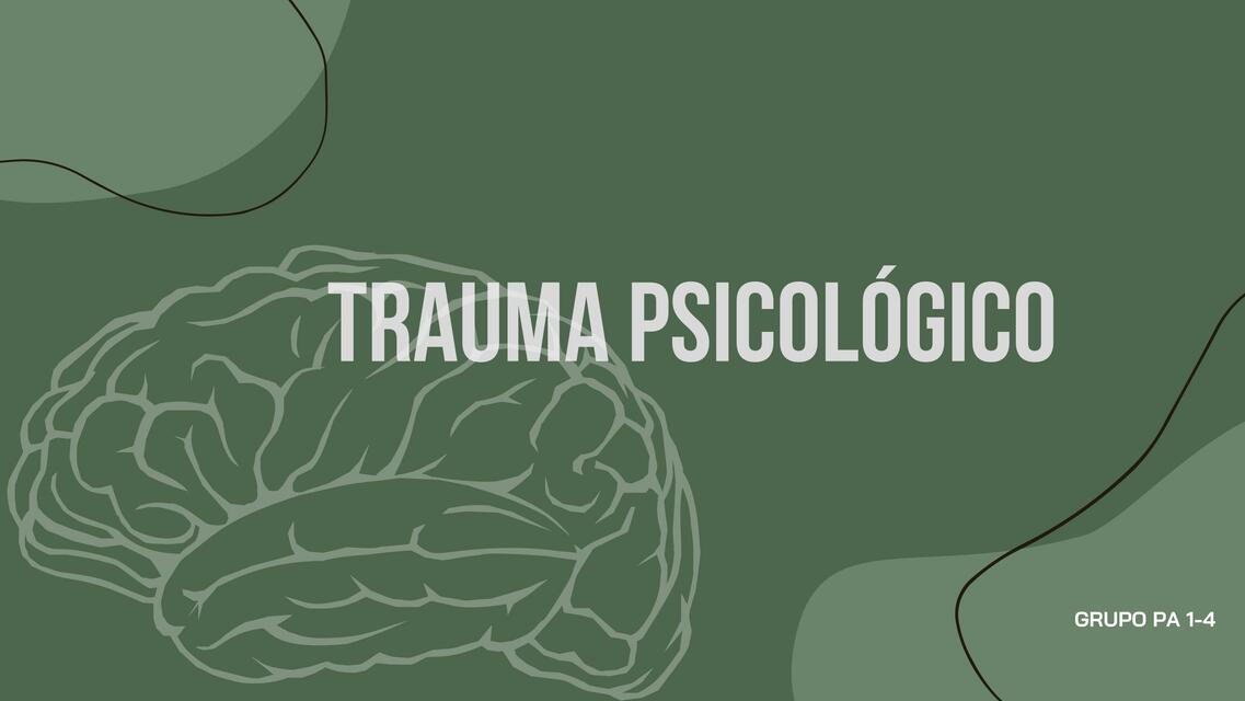 Trauma Psicológico 