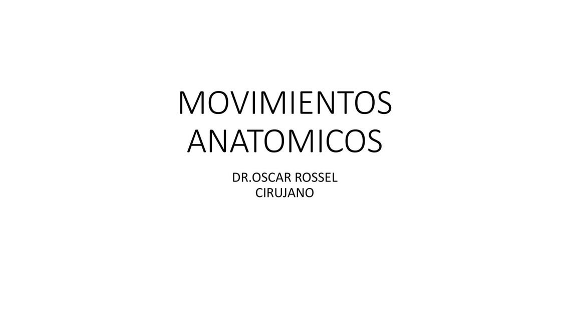 Movimientos Axiales