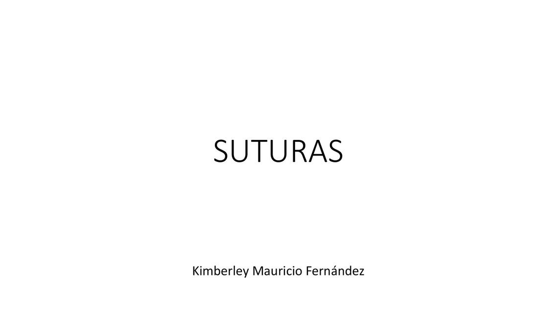 Suturas 