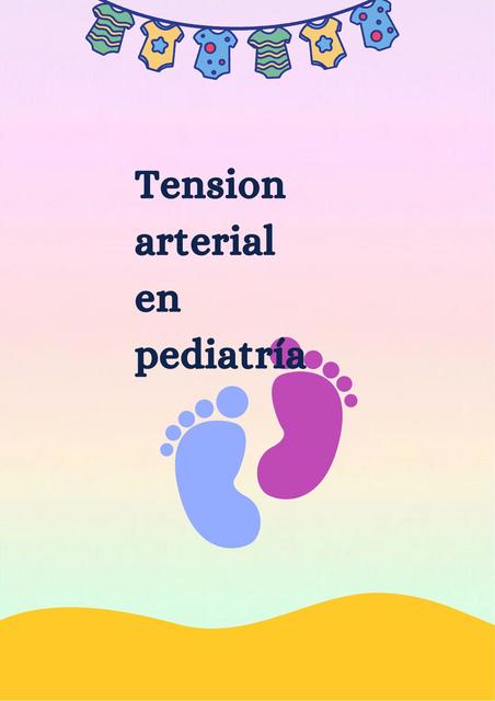 Tensión arterial en Pediatría