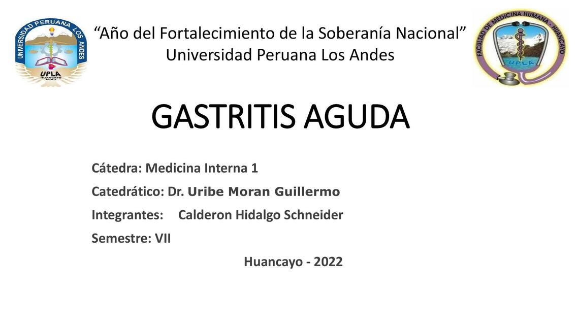 Gastritis aguda 