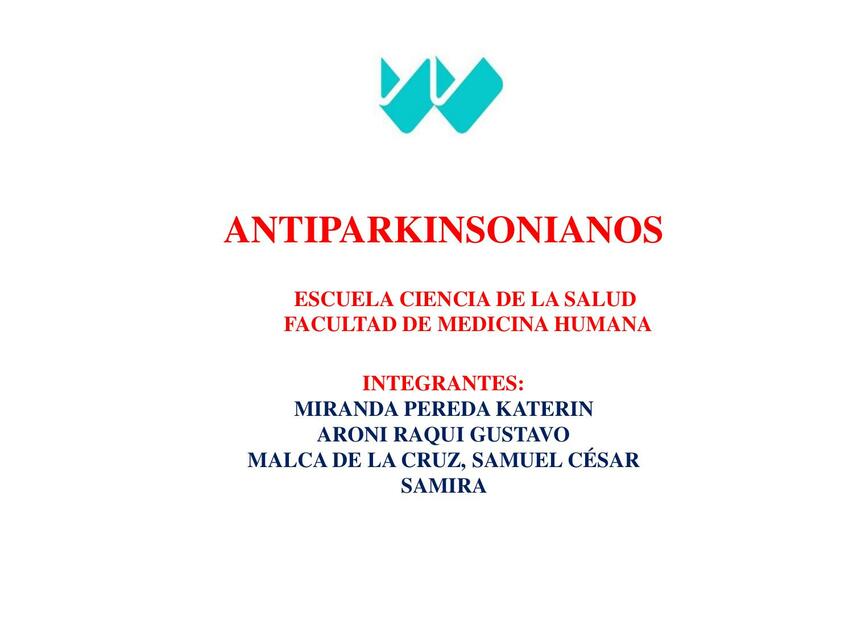 Antiparkinsonianos