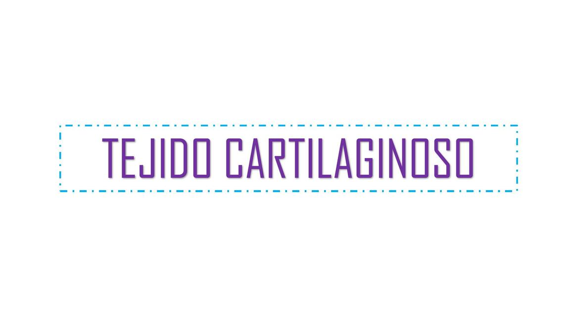 TEJIDO CARTILAGINOSO